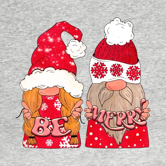 Be Merry Christmas Gnomes by Designs by Ira